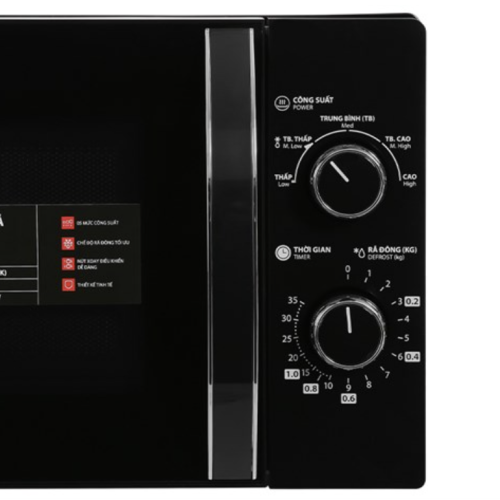 Lò Vi Sóng Cơ Toshiba MW2-MM20P(BK) 20 Lít – Hàng Chính Hãng Phổ Thông Cao Cấp