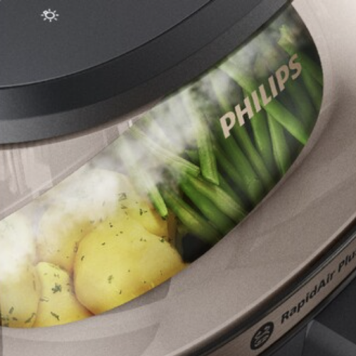 Nồi Chiên Không Dầu Kết Hợp Hấp Philips NA543/00