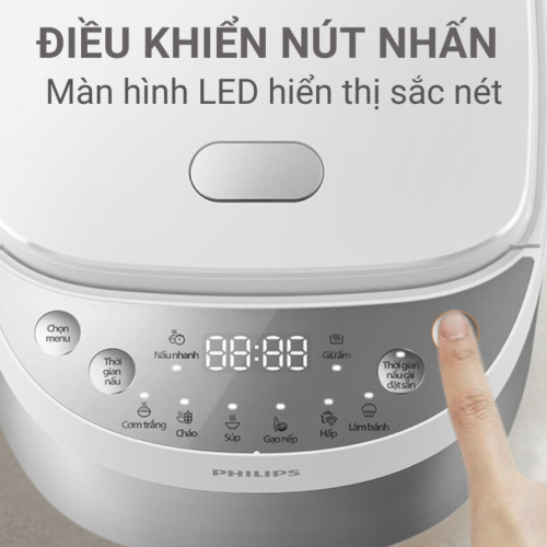 Nồi Cơm Điện Tử Mini Philips HD3170/66