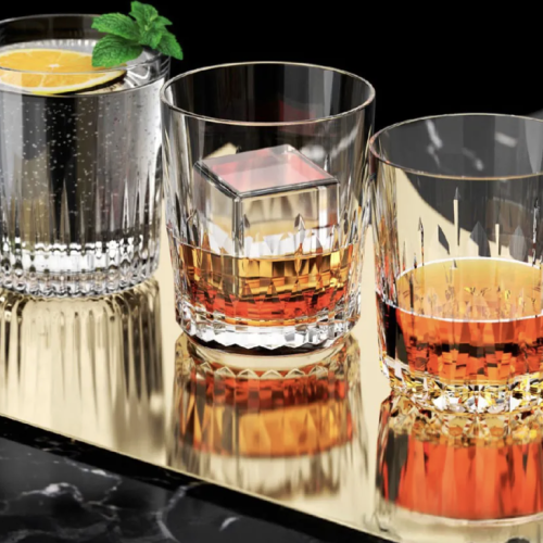 Ly Rượu Whisky Cao Cấp Lucaris Pavilion Radiant Double Rock 1LP22DR12