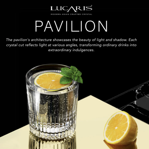 Ly Rượu Whisky Cao Cấp Lucaris Pavilion Dazzle Double Rock 1LP23DR12