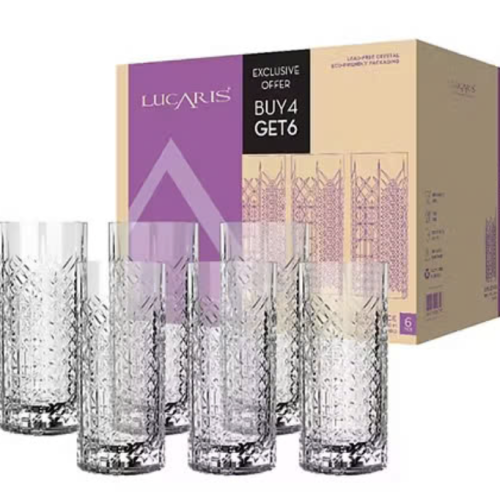 Ly Cocktail Cao Cấp Lucaris Opulence Kin Hi Ball LP26HB12