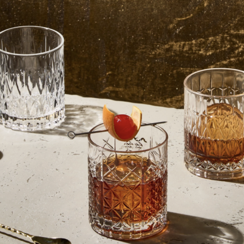 Ly Rượu Whisky Cao Cấp Lucaris Opulence Ruby Double Rock LP27DR12