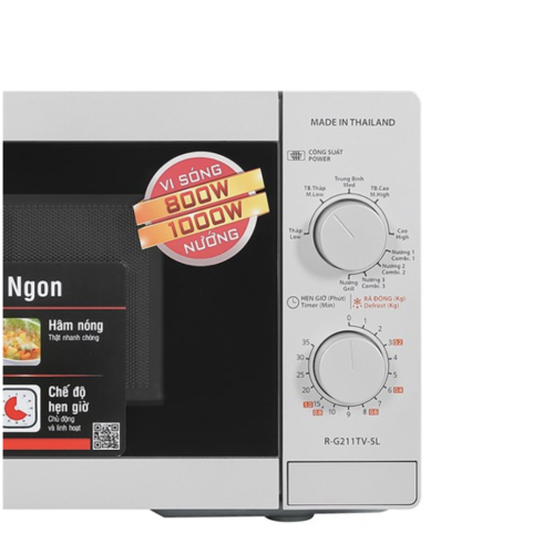 Lò Vi Sóng Có Nướng Sharp R-G211TV-SL 21 Lít