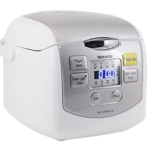 Nồi Cơm Điện Tử Sharp KS-COM08V-SL 0.72 Lít