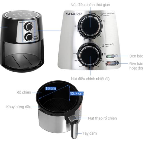 Nồi Chiên Không Dầu Sharp KF-AF42MV-ST