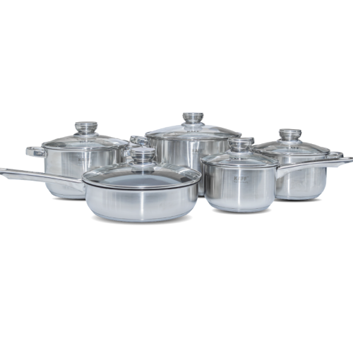 Bộ Nồi Chảo Inox 304 KF-ST005Fr 5 Món 10 Thứ
