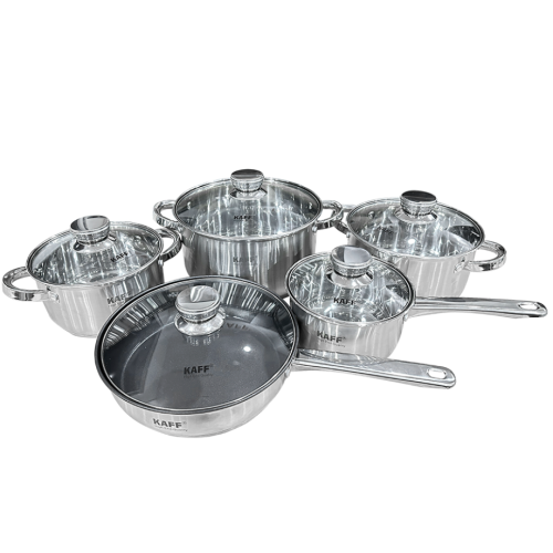 Bộ Nồi Chảo Inox 304 KF-ST005Fr 5 Món 10 Thứ