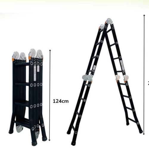 Thang Nhôm Gấp 4 Đoạn Sơn Tĩnh Điện Sumika SKS204