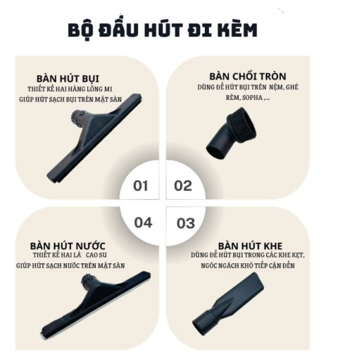 Máy hút bụi công nghiệp HiClean HC30 NEW