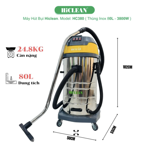 Máy hút bụi công nghiệp HiClean HC380