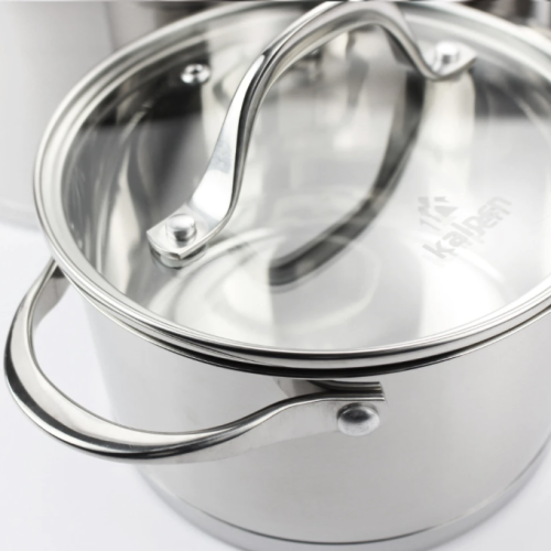 Bộ 3 nồi Inox 5 lớp đáy Kalpen Slamer SM1 16-20-24cm