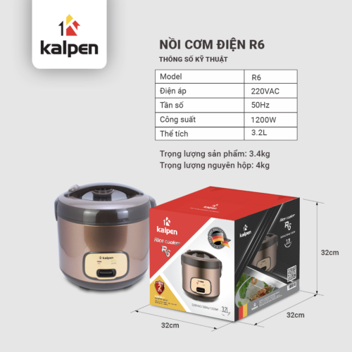 NỒI CƠM ĐIỆN CAO CẤP KALPEN R6