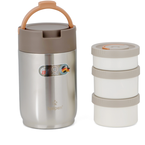 Hộp Cơm Giữ Nhiệt Inox 304 3 Ngăn Kalpen I1