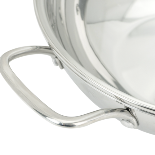Chảo xào Inox 304 liền khối Kalpen Lager LX32