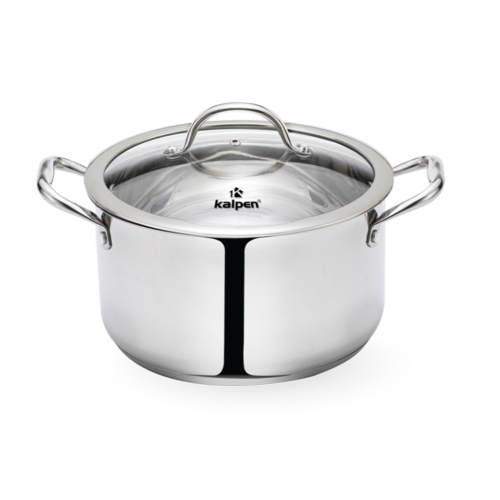 Bộ 3 nồi Inox 5 lớp đáy thành cao Kalpen Glanzer GL1 18-20-24cm