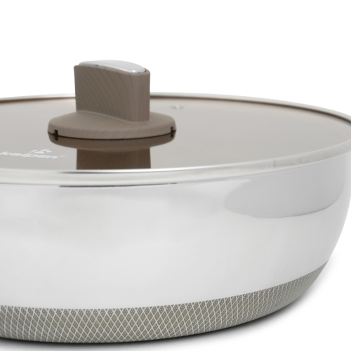 Chảo Inox 304 liền khối phủ Titanium Kalpen Shield TS26