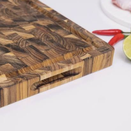 Thớt thái chữ nhật gỗ Teak Kalpen T7 25x35cm