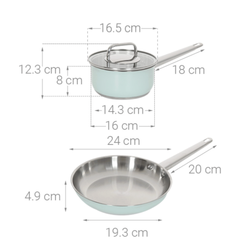Bộ nồi chảo inox 304 Sunhouse SHG608