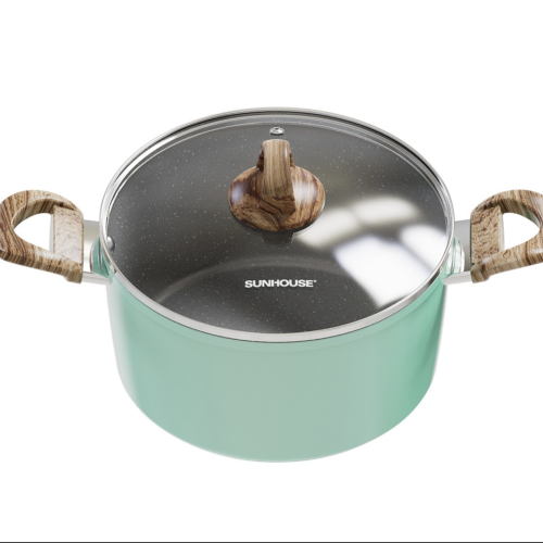Bộ nồi nhôm đúc chống dính vân đá đáy từ Sunhouse SHG7979MB