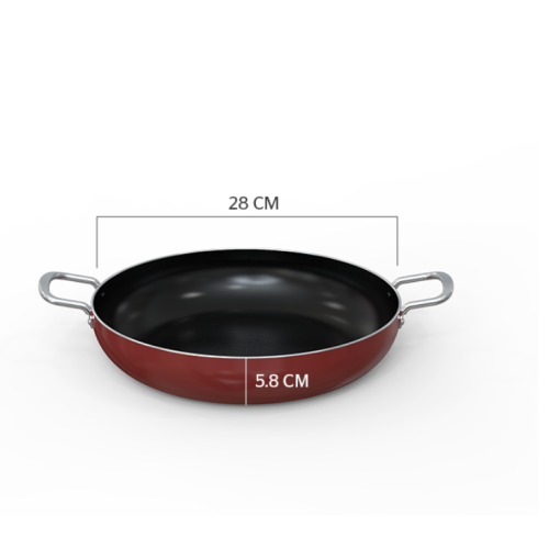 Chảo nhôm chống dính 2 quai Sunhouse CT28R2