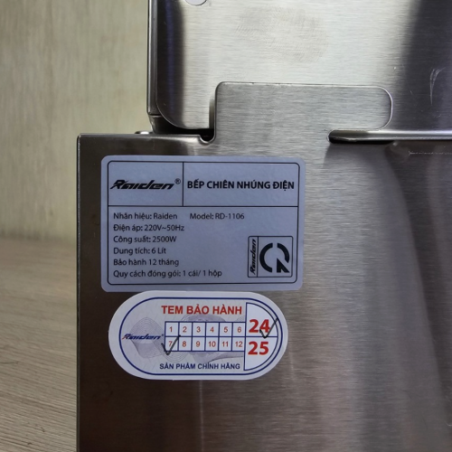 Bếp chiên nhúng điện Raiden RD-1106