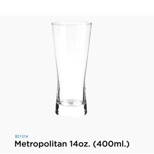 Cốc Bia Thủy Tinh Metropolitan Cỡ Lớn – B21314 – 400ml