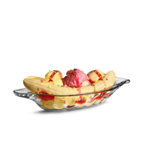 Đĩa Ly Kem Thuyền Thủy Tinh Ocean Alaska Banana Split P00116 - 350ml Chính Hãng