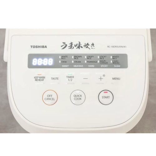 Nồi cơm điện tử Toshiba 1.8 lít RC-18DR5UVN(W)