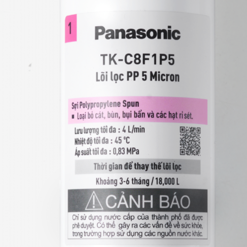 Lõi Lọc Nước Số 1 PP 5 Micron Panasonic TK-C8F1P5-VN