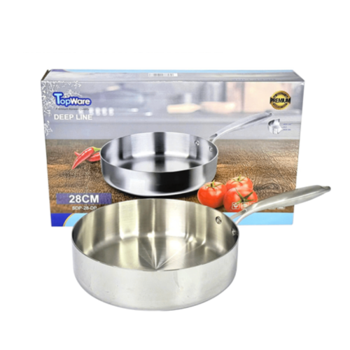 Chảo Sâu Inox Liền Khối 26cm Topware Deep Line