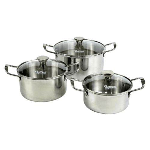Bộ 3 Nồi Inox Liền Khối Sky Line Topware