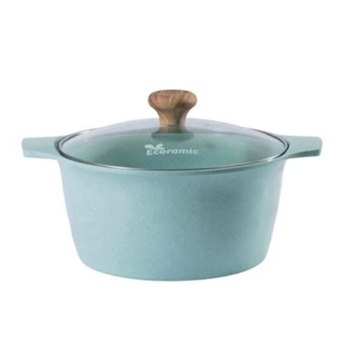 Nồi Đúc Vân Đá Đáy Từ Ecoramic Platinum EPT-22SP 22cm