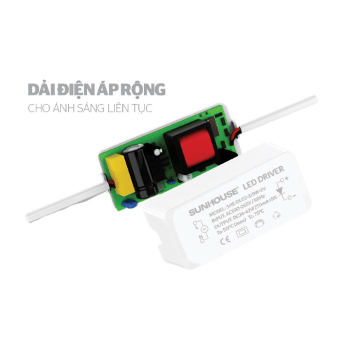 Đèn LED Downlight âm trần viền vàng 3 màu Sunhouse SHE-DL02-3/9W-VV