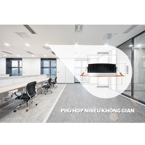 Đèn LED Downlight âm trần viền vàng 3 màu Sunhouse SHE-DL02-3/9W-VV