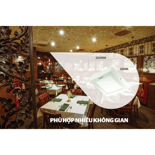 Đèn LED ceiling vuông Sunhouse Spec 12W SHE-LEDCES-12W-S
