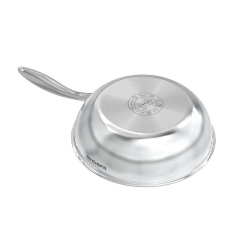 Chảo xào inox liền đáy Hybrid Sunhouse Healthy IN26M8