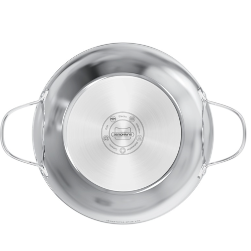 Chảo xào inox liền khối Sunhouse Healthy IN26M12
