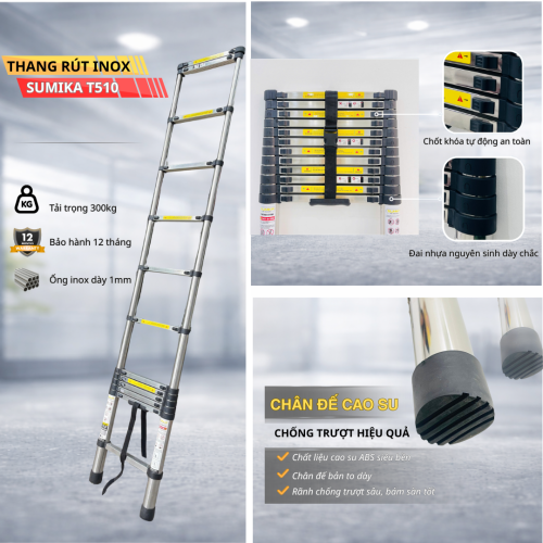 Thang rút inox SUMIKA T510