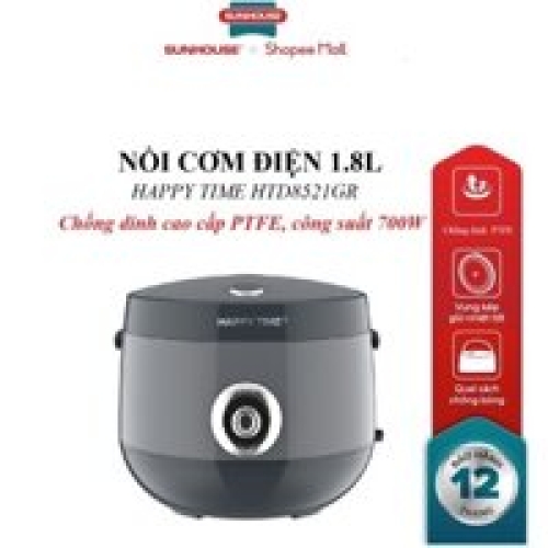 Nồi cơm điện Happy Time HTD8521GR – Cơm ngon, tiện lợi cho mọi gia đình