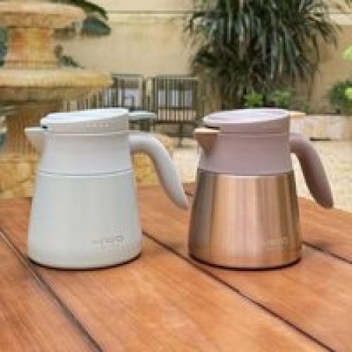 Bình giữ nhiệt pha trà inox 304 Kaiyo 500ml màu xanh Mint KSV-6636