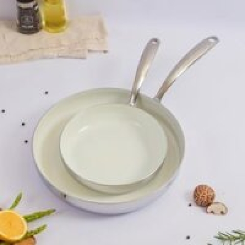 Chảo inox 304 (18/10) đáy từ 5 lớp liền khối phủ chống dính Ceramic Kaiyo 24cm KNW-6698