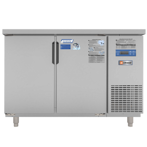 Tủ bàn mát quạt gió Unibar 2 cánh mở inox UB-2MI1575