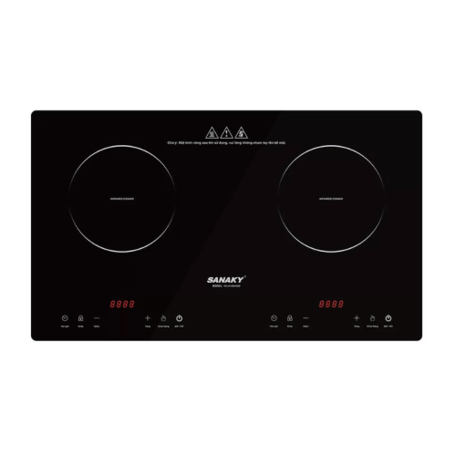 Bếp hồng ngoại đôi Sanaky VH8100HGW