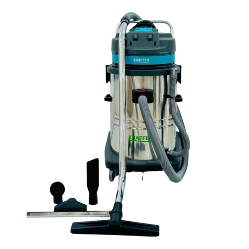 Máy hút bụi công nghiệp KRAFFER Model KF70 (02 Motor) Thùng INOX
